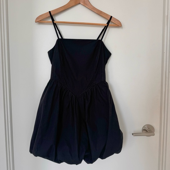 Cotton ON Black Bubble Hem Mini Dress Size 2 - Picture 7 of 10
